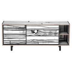 WRONGWOODS Cabinet in White Finish by Richard Woods & Sebastian Wrong