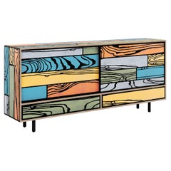 WRONGWOODS Credenza in Palm Springs Finish by Richard Woods & Sebastian Wrong
