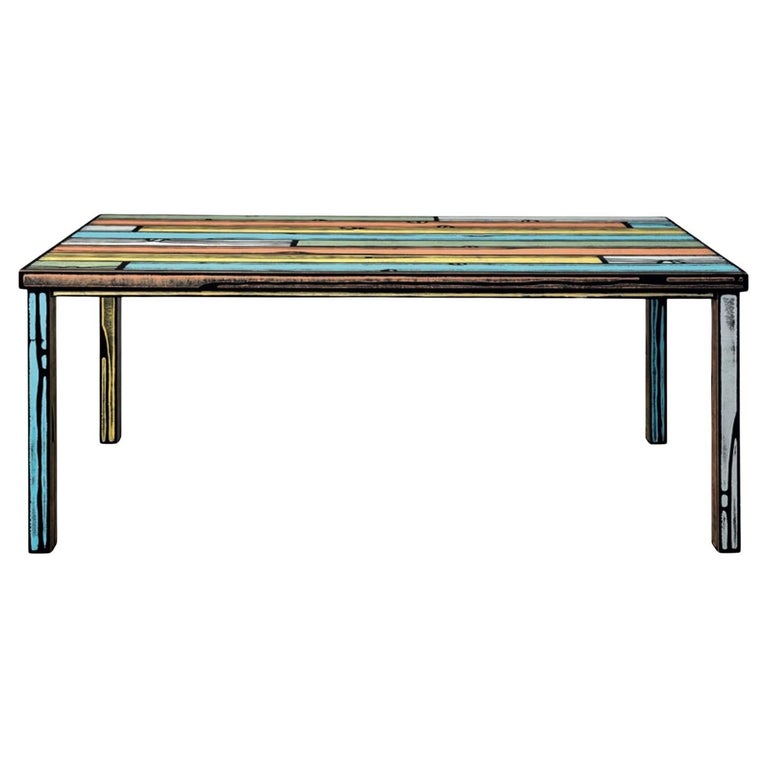 Wrongwoods Five Colour Palm Springs Dining Table by Established and