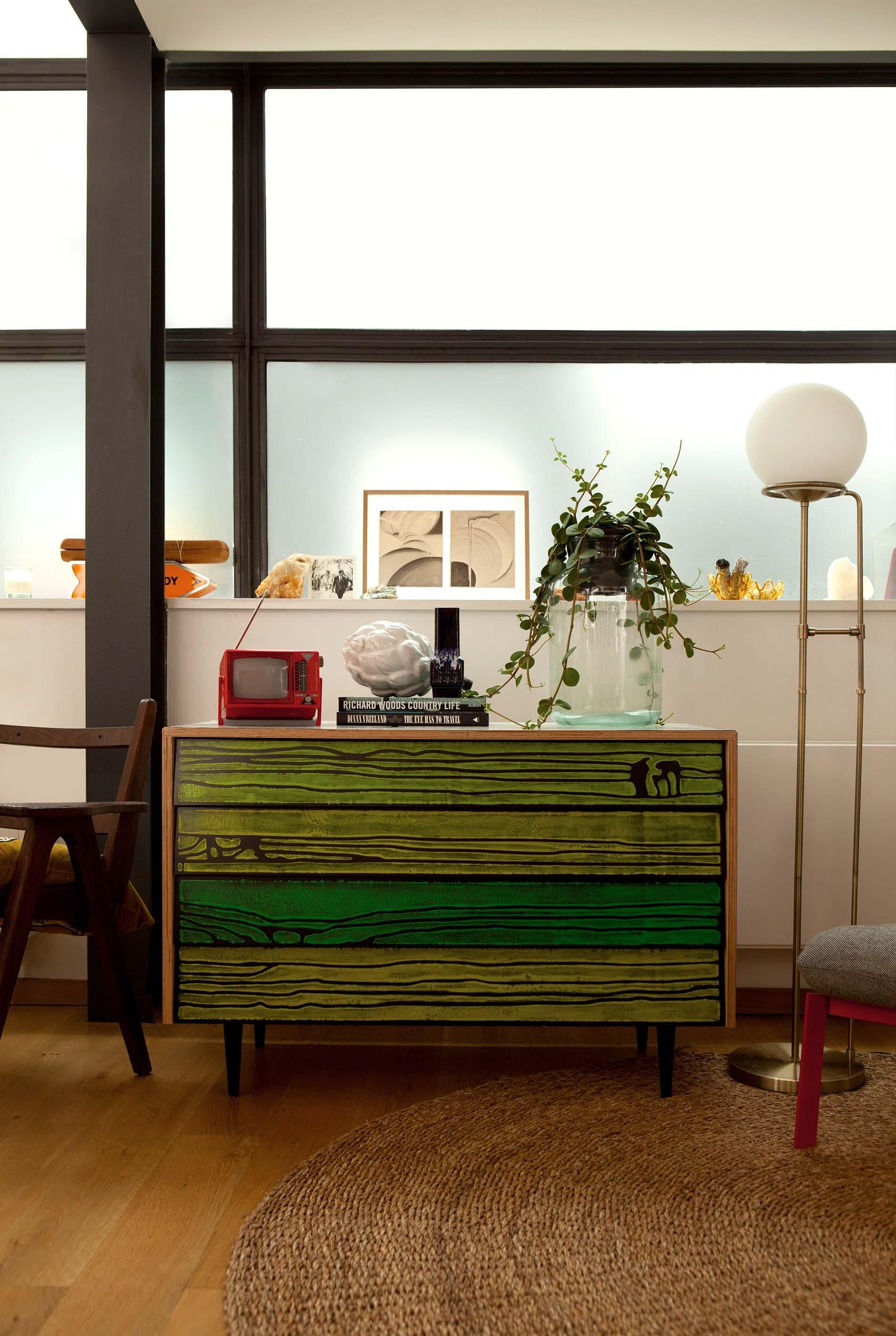 Wrongwoods L2600 Low Cabinet White With Black Established & Sons Sebastian Wrong In New Condition For Sale In Beverly Hills, CA