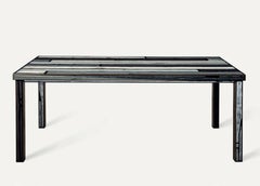 Mesa de comedor Wrongwoods gris claro y oscuro by by Established & Sons