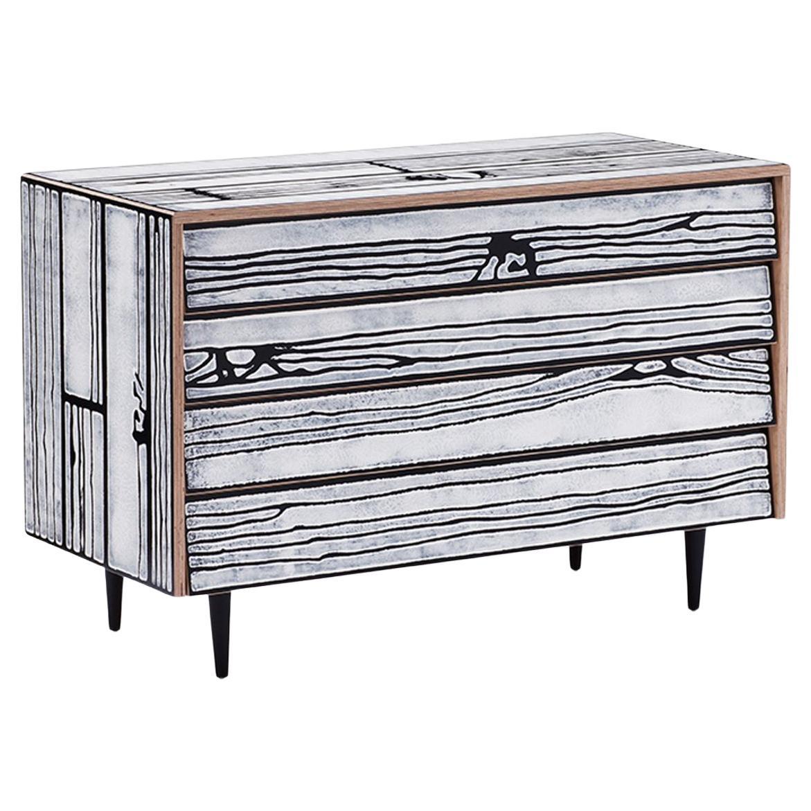 Wrongwoods White with Black Drawers by Established & Sons For Sale