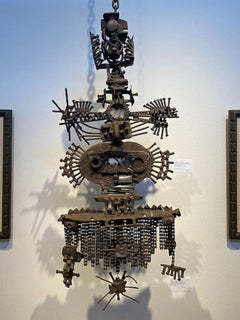 Schmiedeeiserne und geschweißte Eisenskulptur von Frans De Boer Lichtveld
