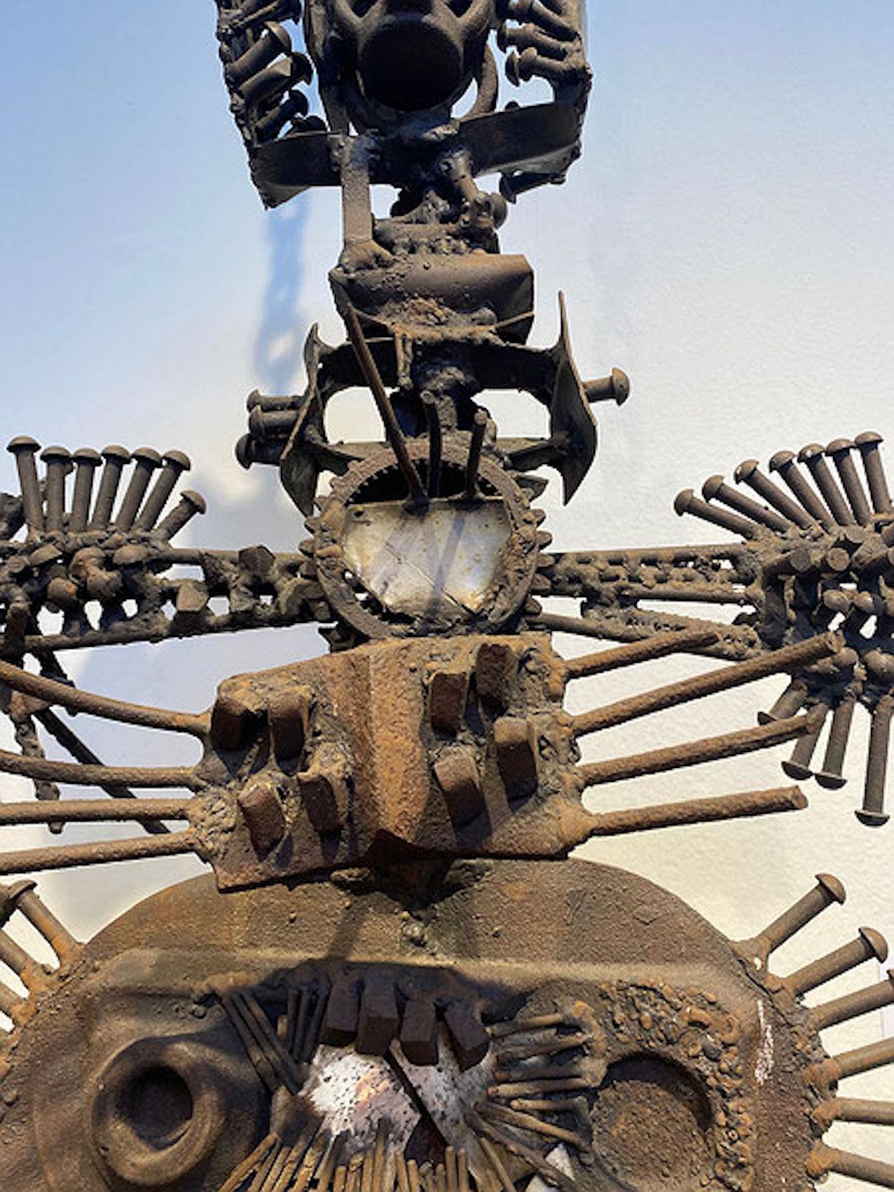 Metà XX secolo Scultura in ferro battuto e saldato di Frans De Boer Lichtveld in vendita