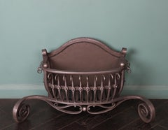 Wrought Bow-Fronted Fireplace Fire Basket