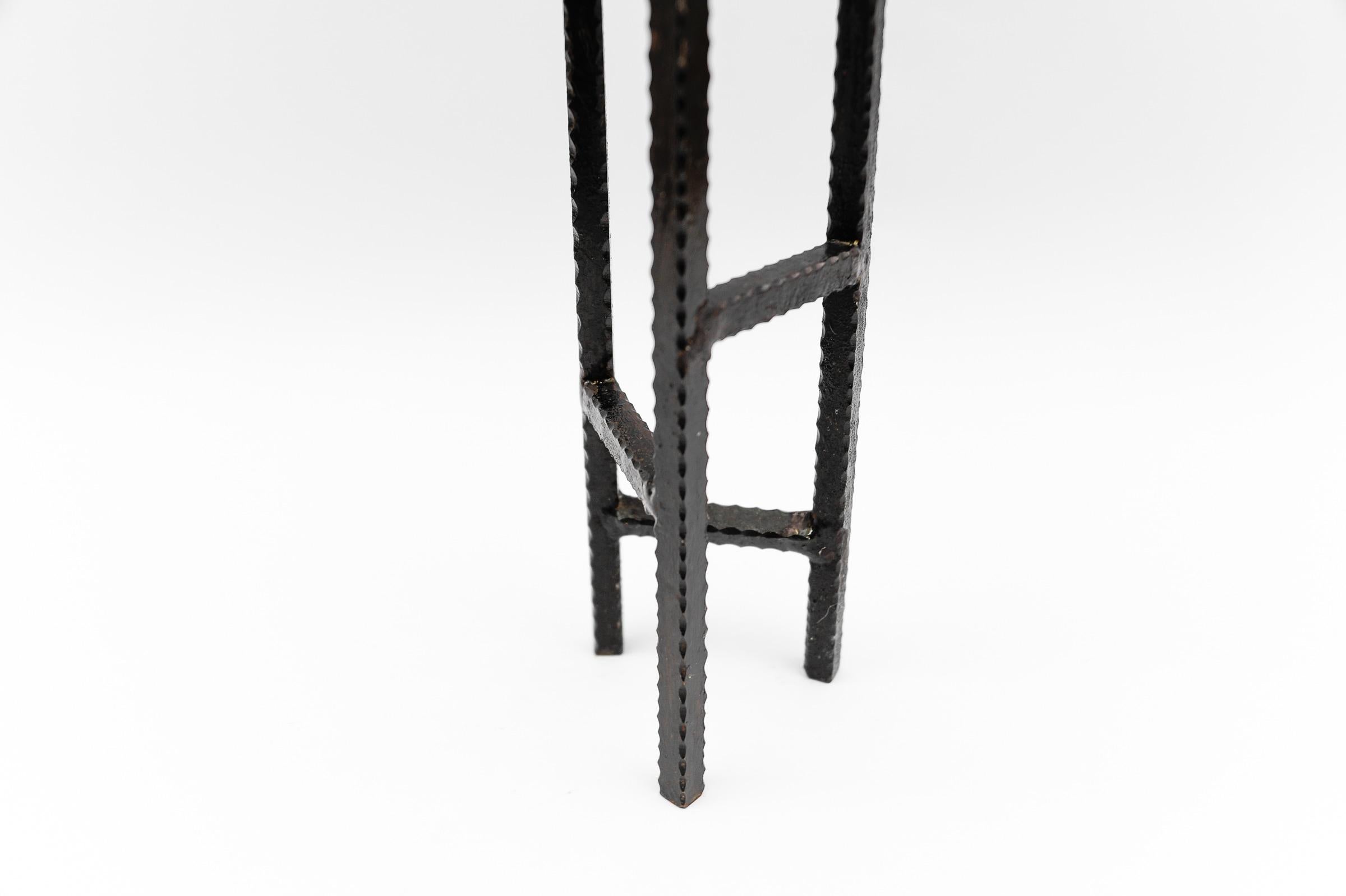 Wrought Handmade Brutalist Candleholder, 1960s Austria For Sale 2