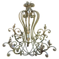 Lustre 48" en fer forgé