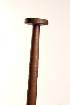 Wrought iron Aesthetic style 19th Century Andirons or firedogs made in England