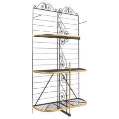 Wrought Iron and Brass Baker's Rack, France, circa 1880