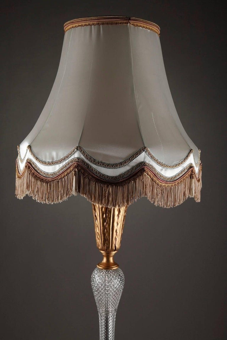 Wrought Iron and Crystal Midcentury Floor Lamp in Gilbert ...