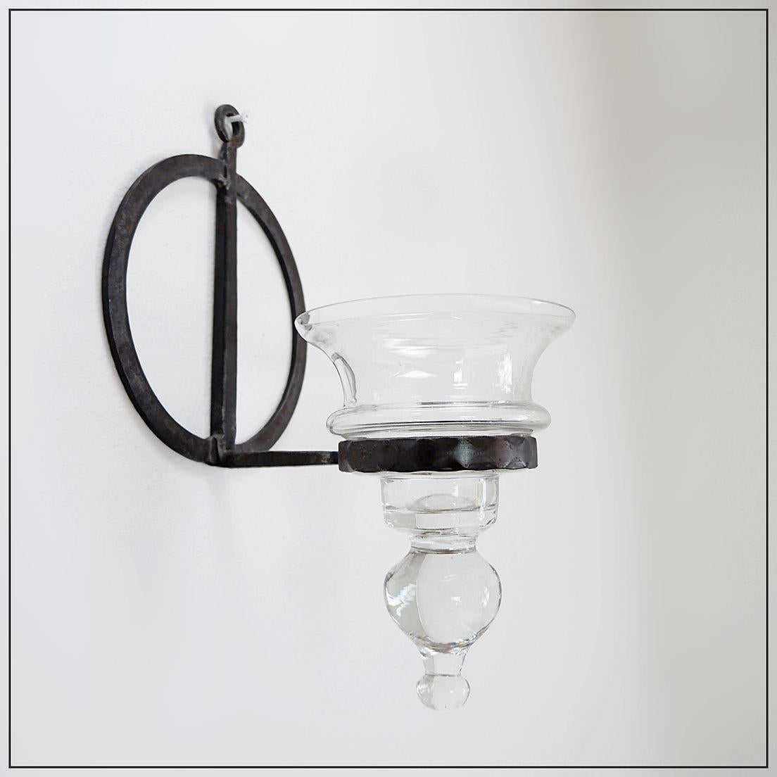 Farol de hierro forjado y cristal para velas de Bertil Vallien para Boda - Años 60 Moderno de mediados de siglo en venta
