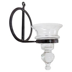 Wrought iron and glass candle lantern by Bertil Vallien for Boda - 1960s