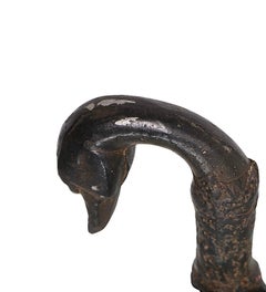 Etruskischer Couchtisch aus Schmiedeeisen und Glas von Paul Ferrante  nach Giacometti