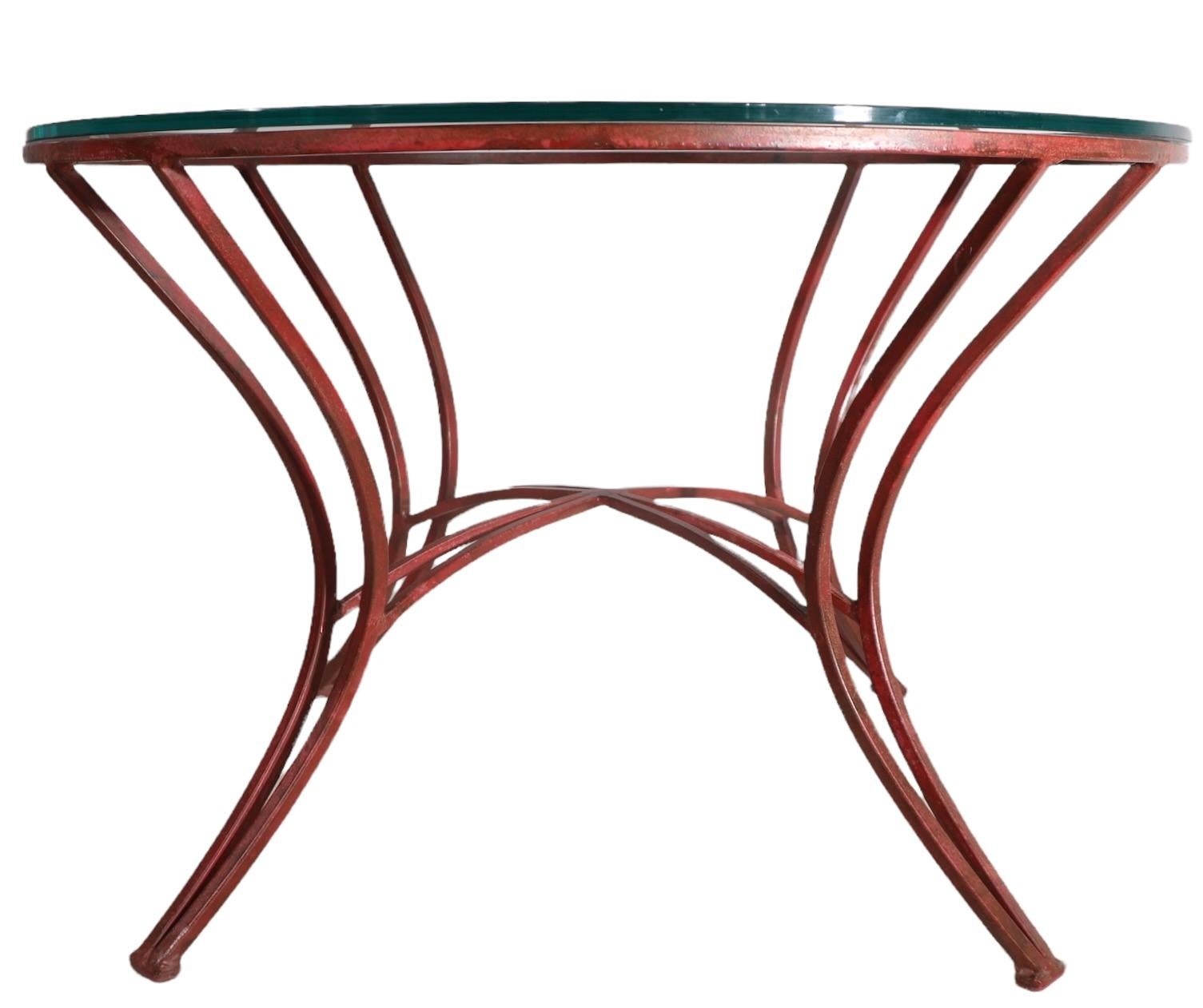 outdoor glass top side table
