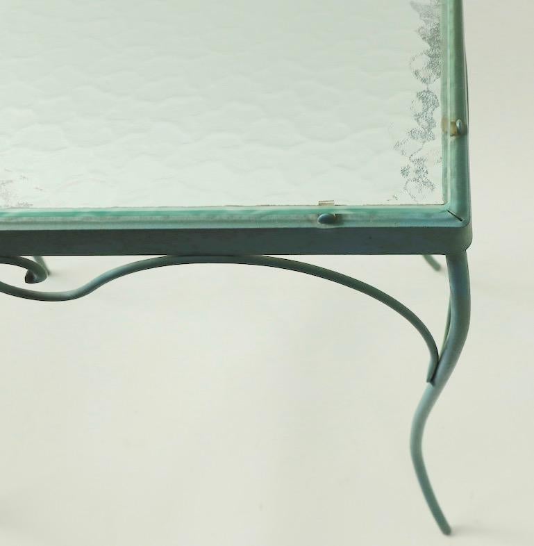 Wrought Iron and Glass Table by Woodard In Good Condition In New York, NY