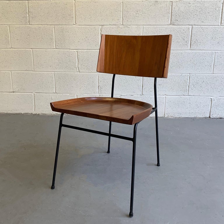 Wrought Iron And Maple Chair By Arthur Umanoff For Sale At 1stdibs