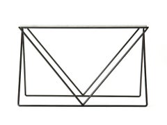 1950s Wrought Iron and Marble End Table by Darrell Landrum for Avard