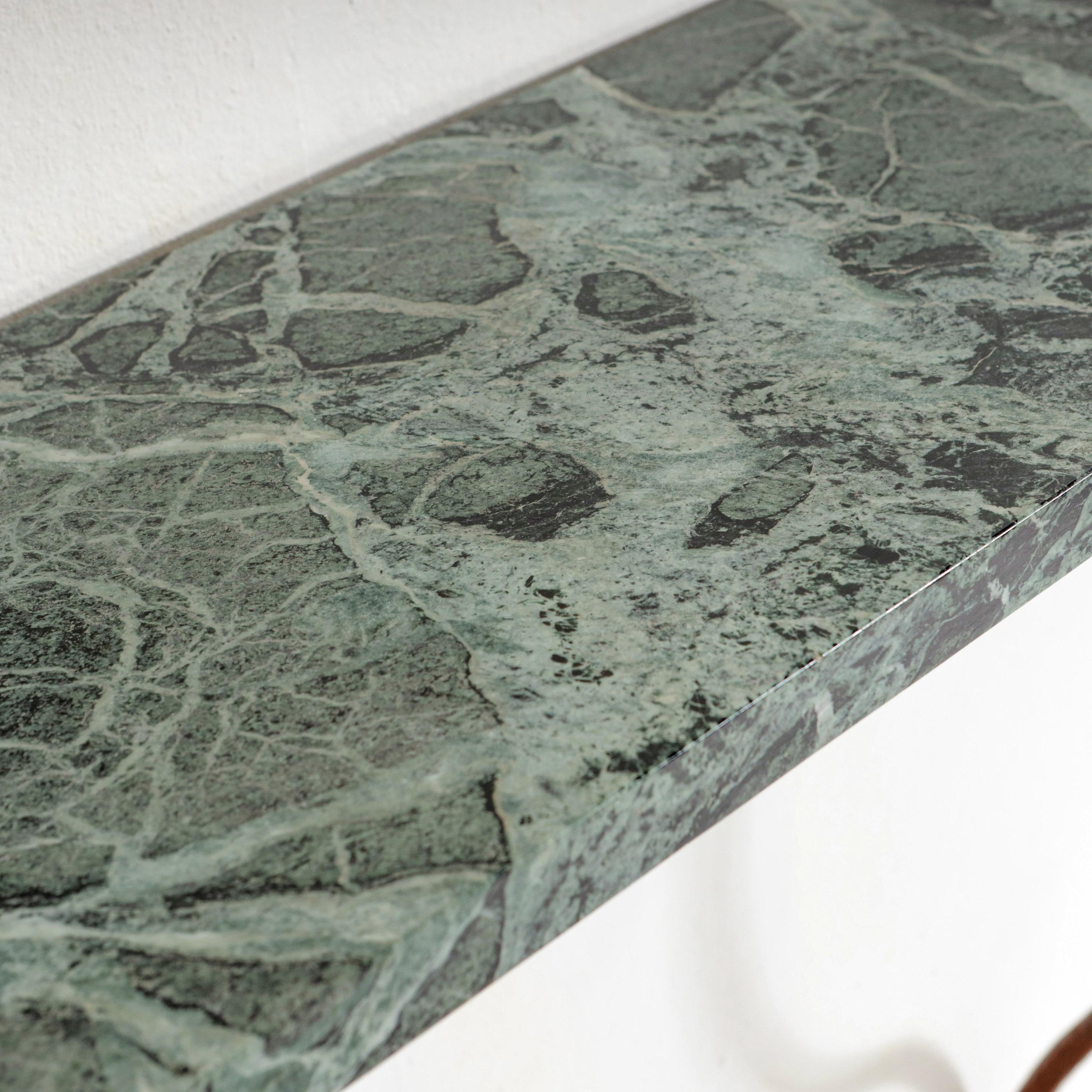 Wrought Iron and Marble Serpent Console in the Manner of Paul Poiret For Sale 2