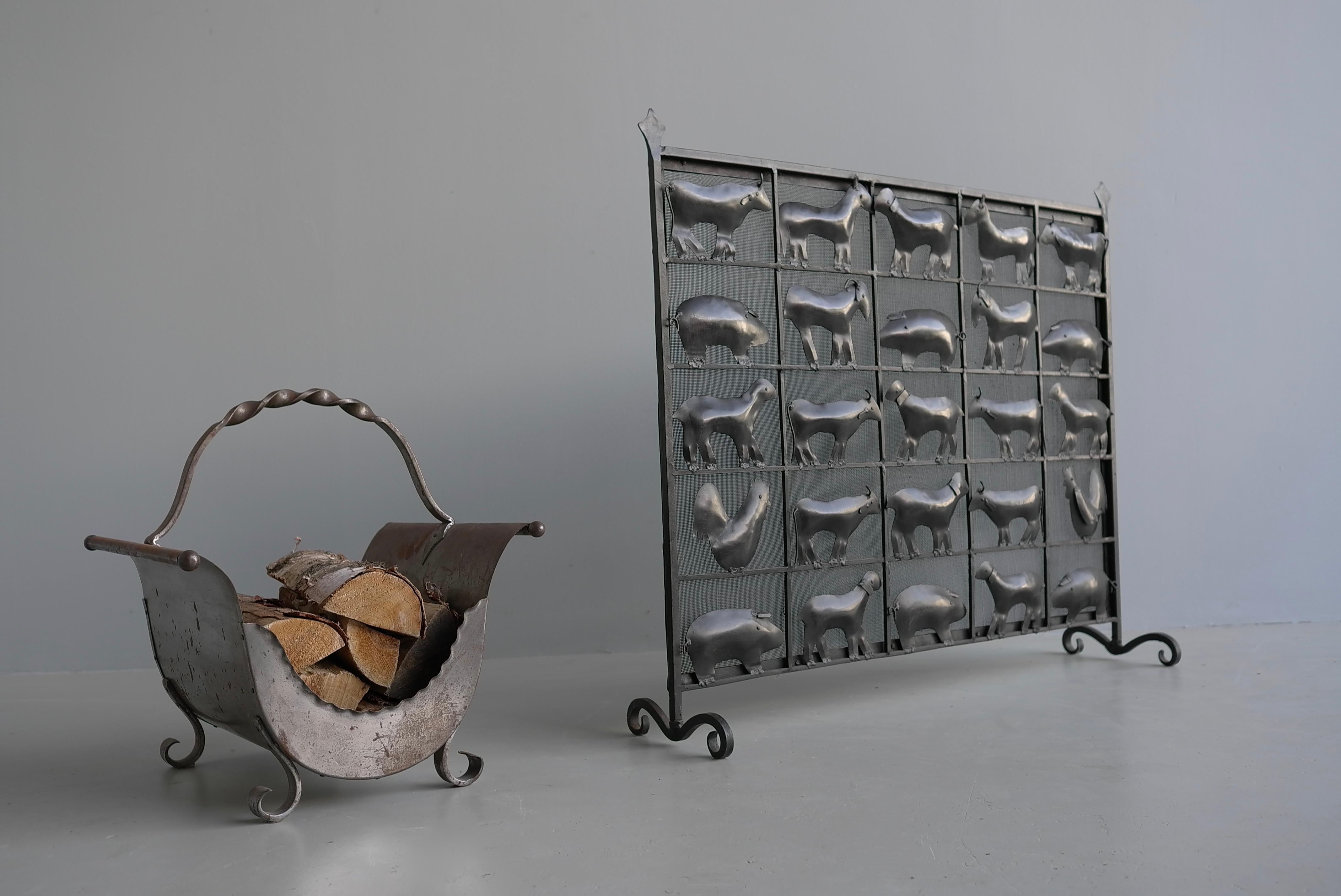 Porte-bûches Art déco, France, années 1930 en vente 8