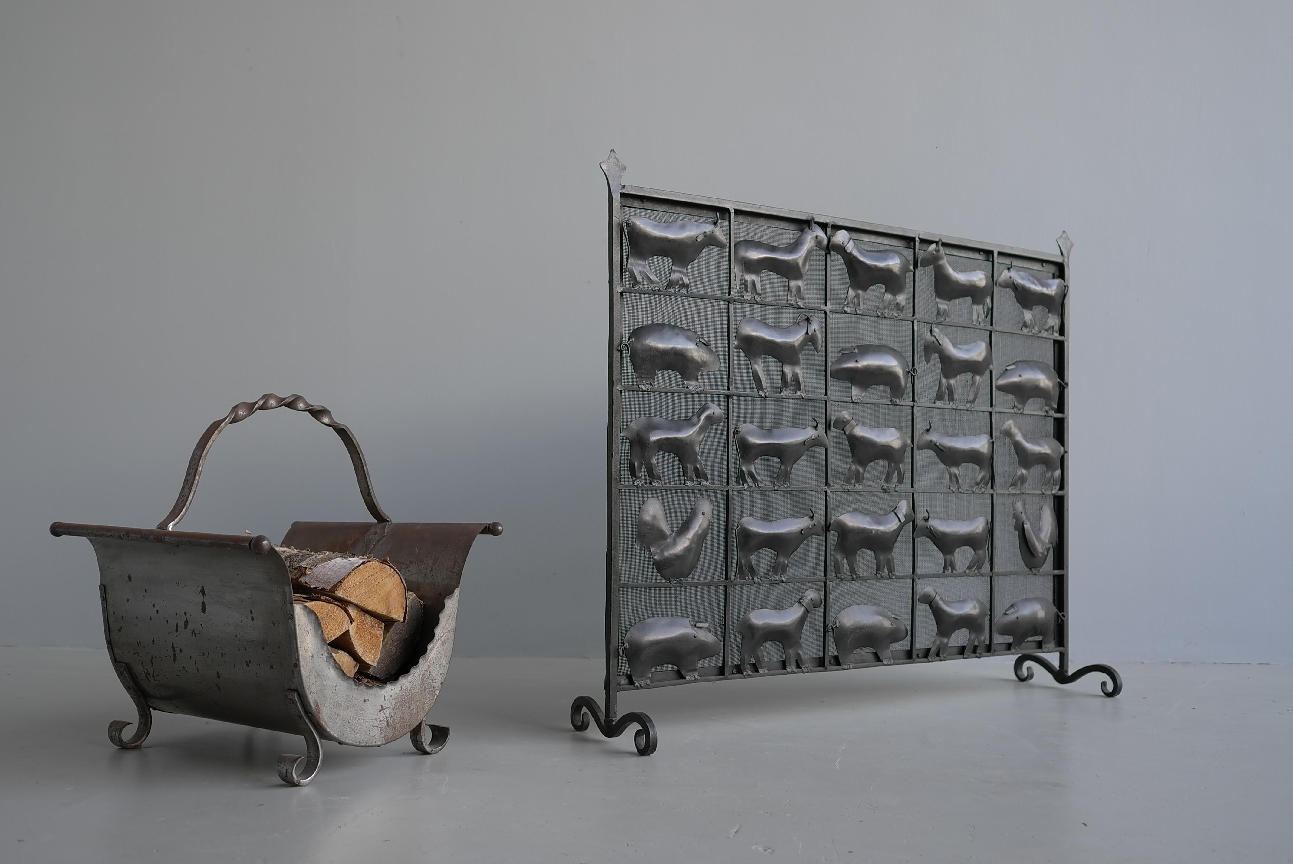 Porte-bûches Art déco, France, années 1930 Bon état - En vente à Den Haag, NL