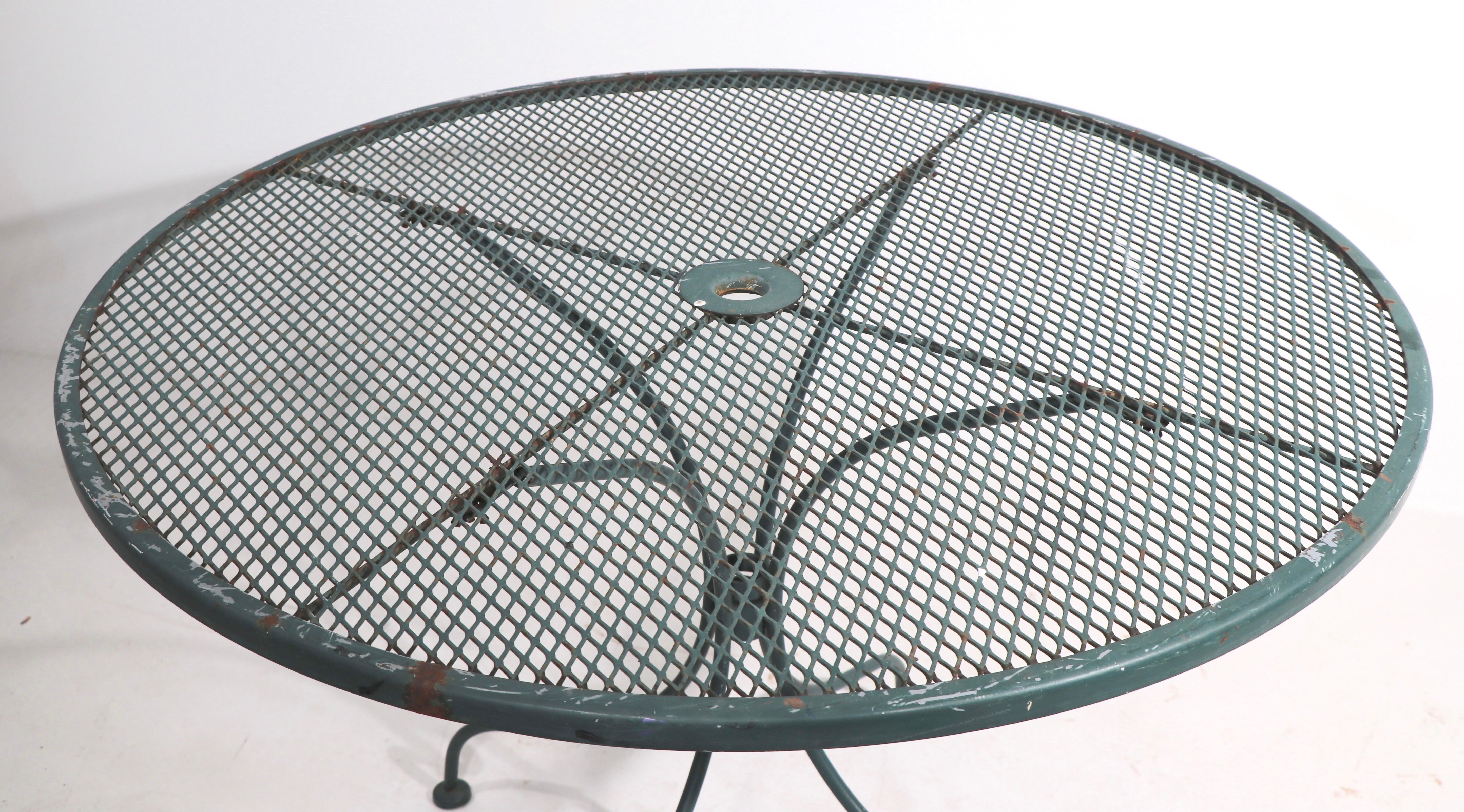 wrought iron mesh patio furniture