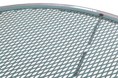 Wrought Iron and Metal Mesh Garden Patio Sculptura Dining Table by Woodard