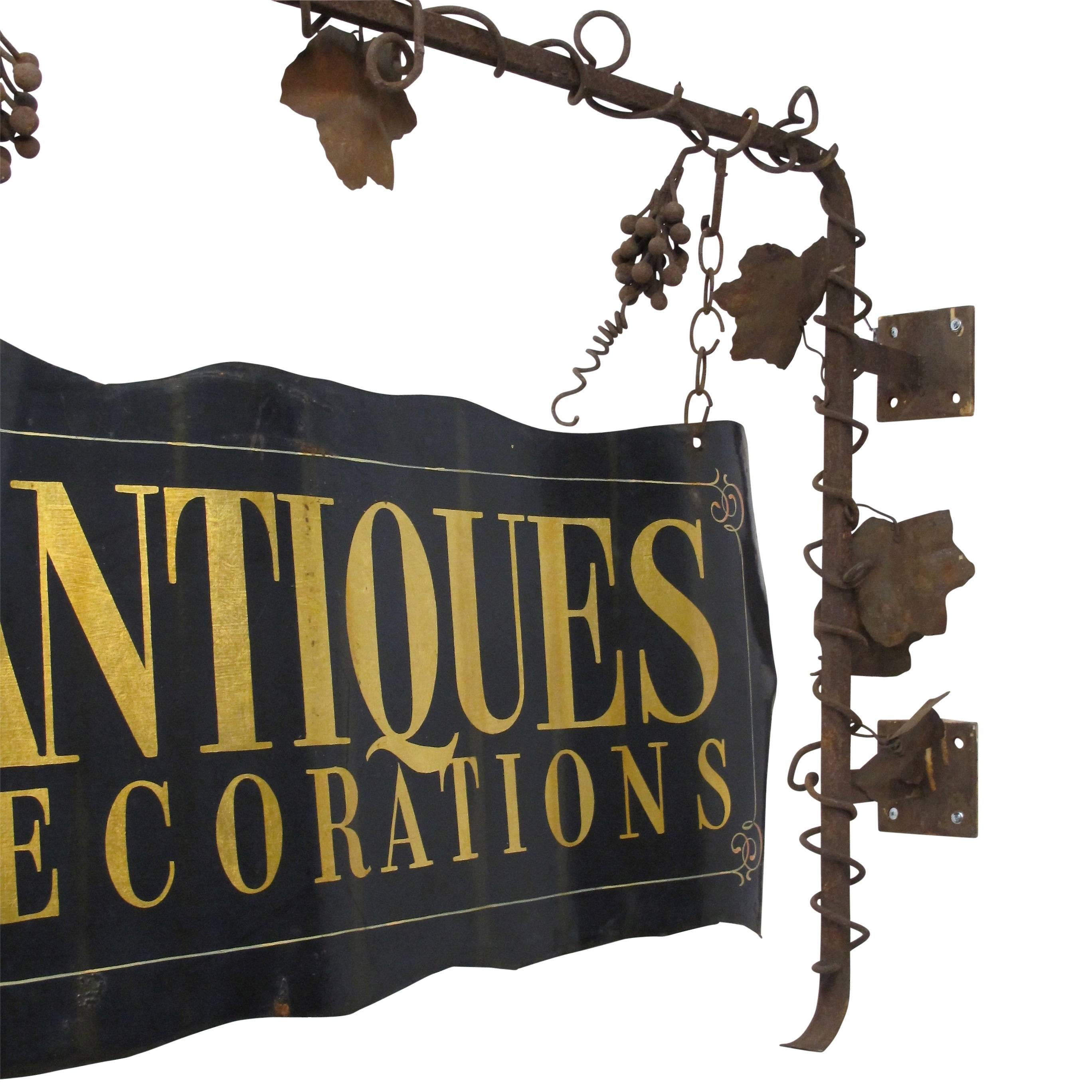 antiques sign