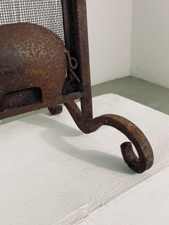 Schmiedeeiserner Tier-Feuerschirm von Atelier Marolles – Frankreich – 1950er Jahre