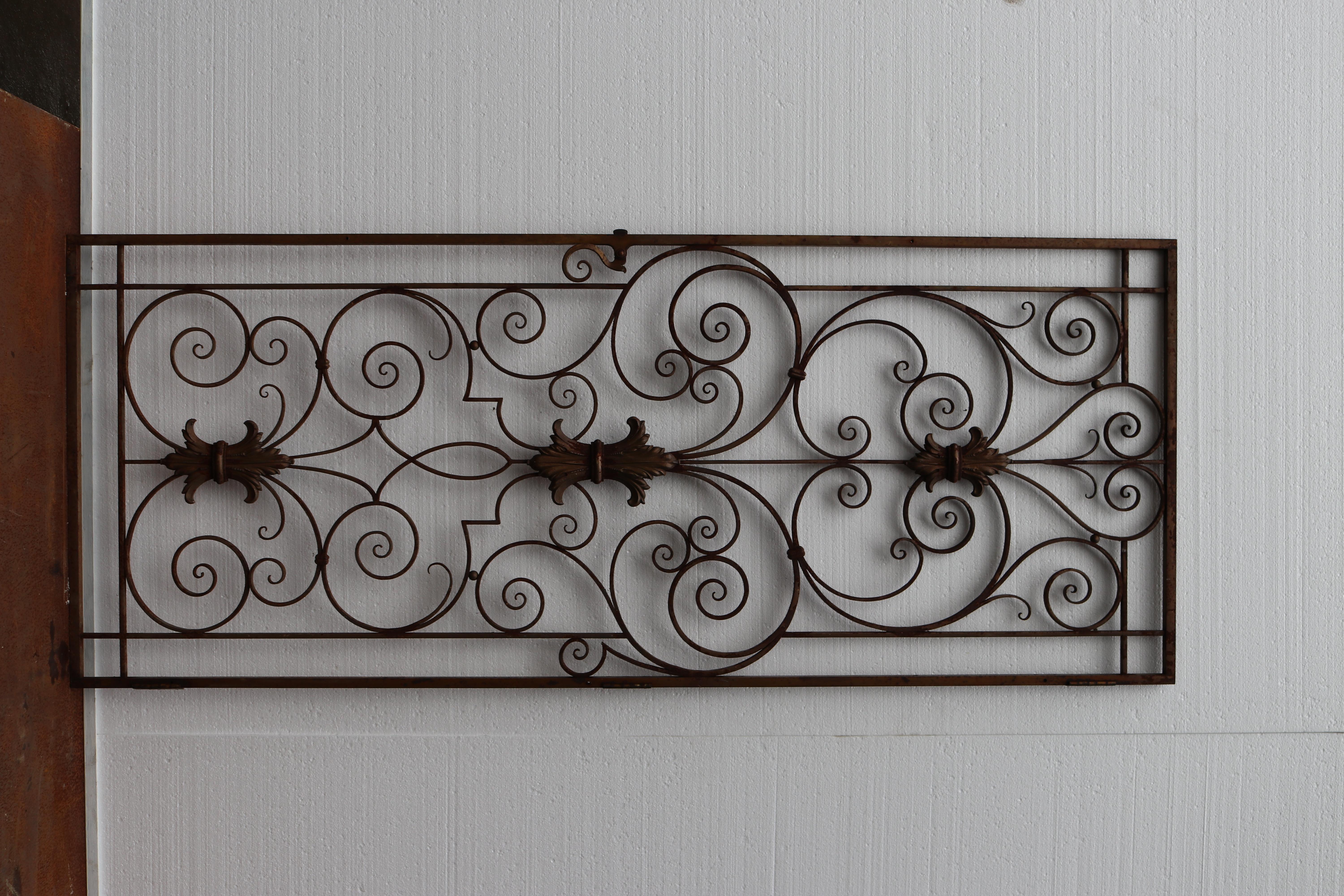 Wrought Iron Antique Gate For Sale 1