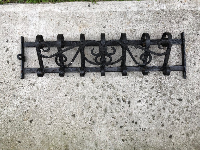 Wrought Iron Antique Wall Mount Coat Rack at 1stDibs wrought iron