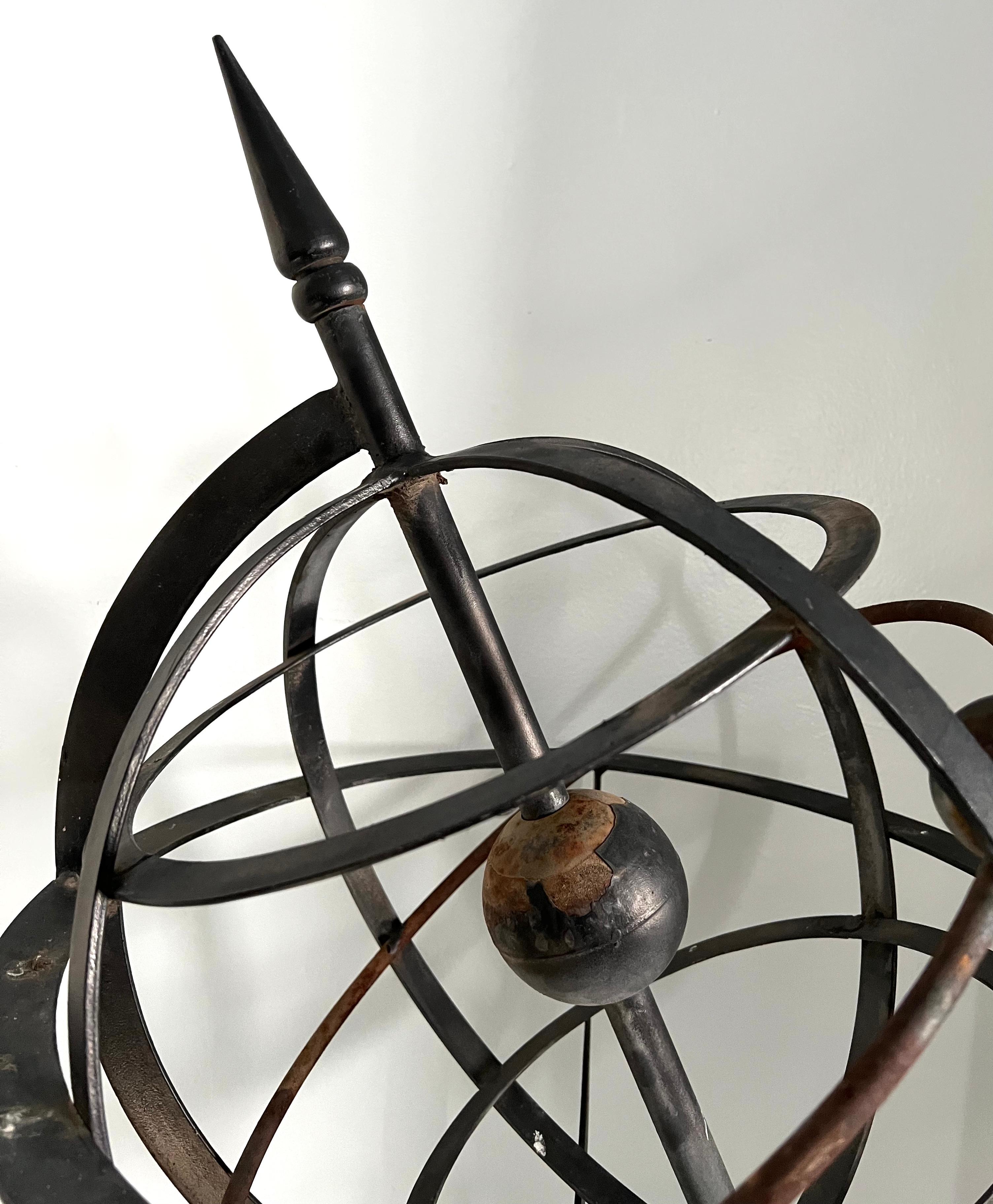 Wrought Iron Armillary In Good Condition In Los Angeles, CA