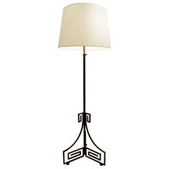 Wrought Iron Art Deco Floor Lamp