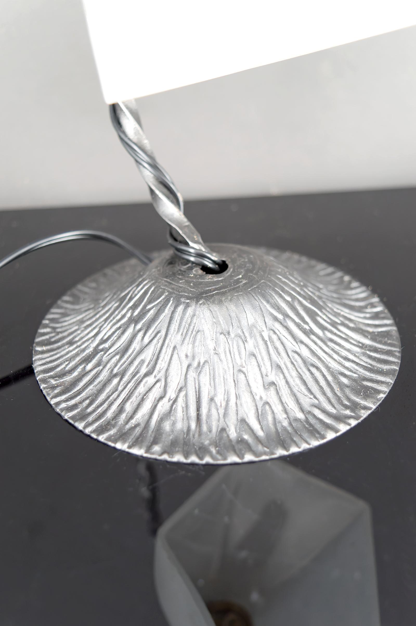 Wrought Iron Art Deco Lamp, France, Circa 1930 For Sale 2