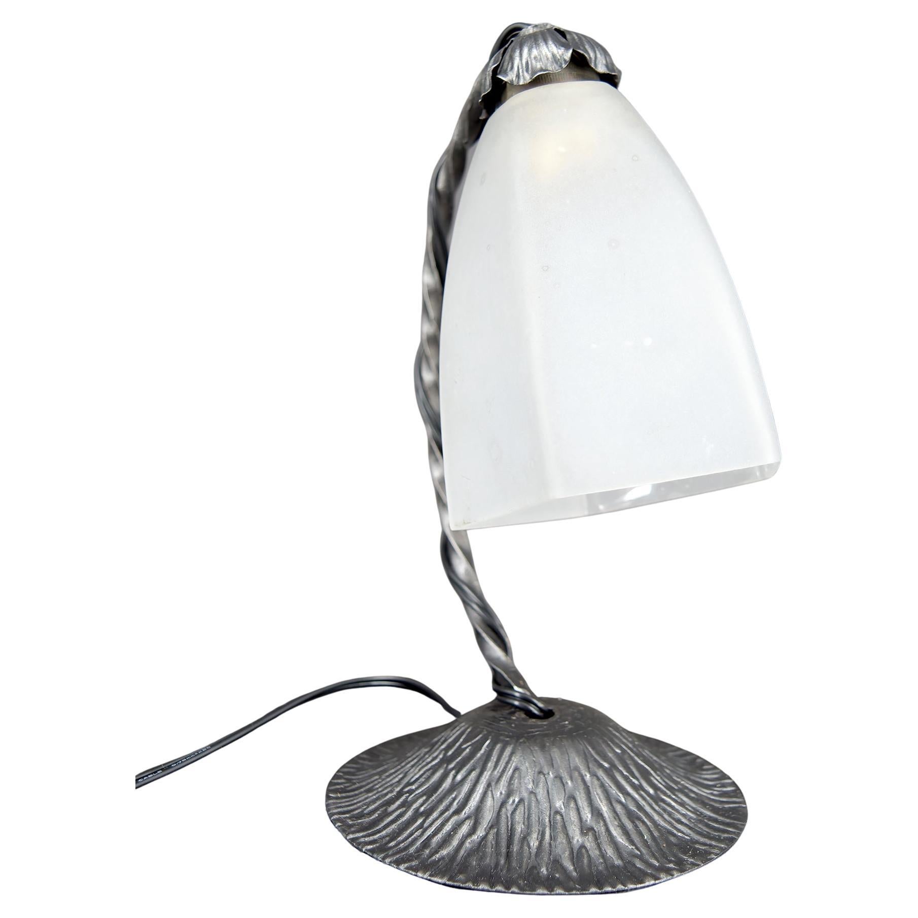 Wrought Iron Art Deco Lamp, France, Circa 1930