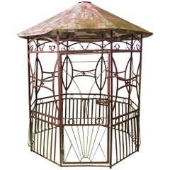 Vintage Wrought Iron Art Deco Pergola, France, 1920s