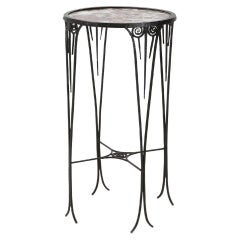 Wrought Iron Art Deco Side Table