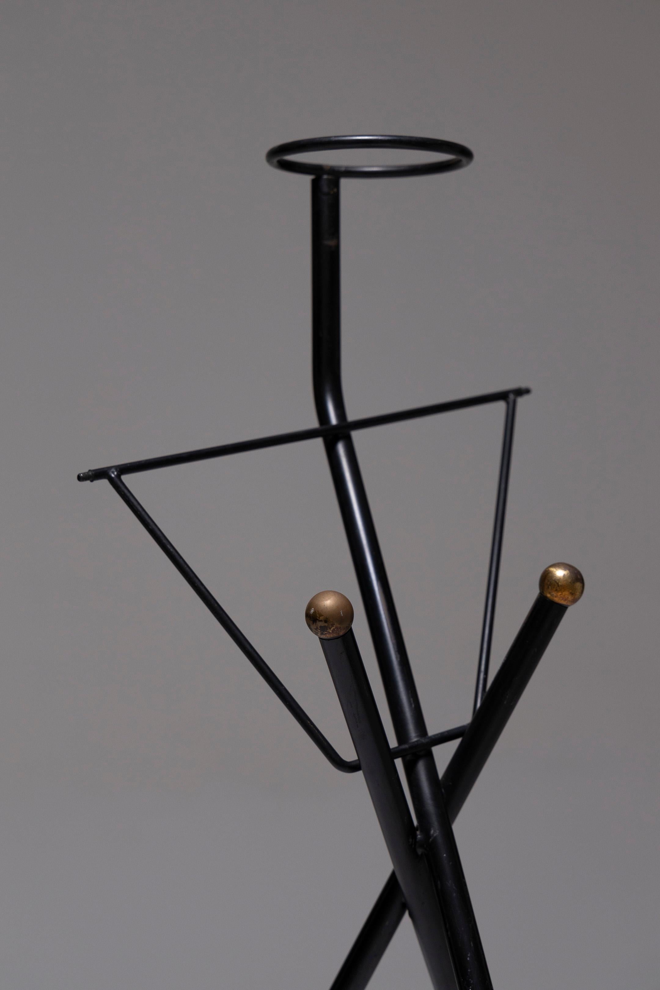 Wrought Iron Ashtray Stand, 1950s 7