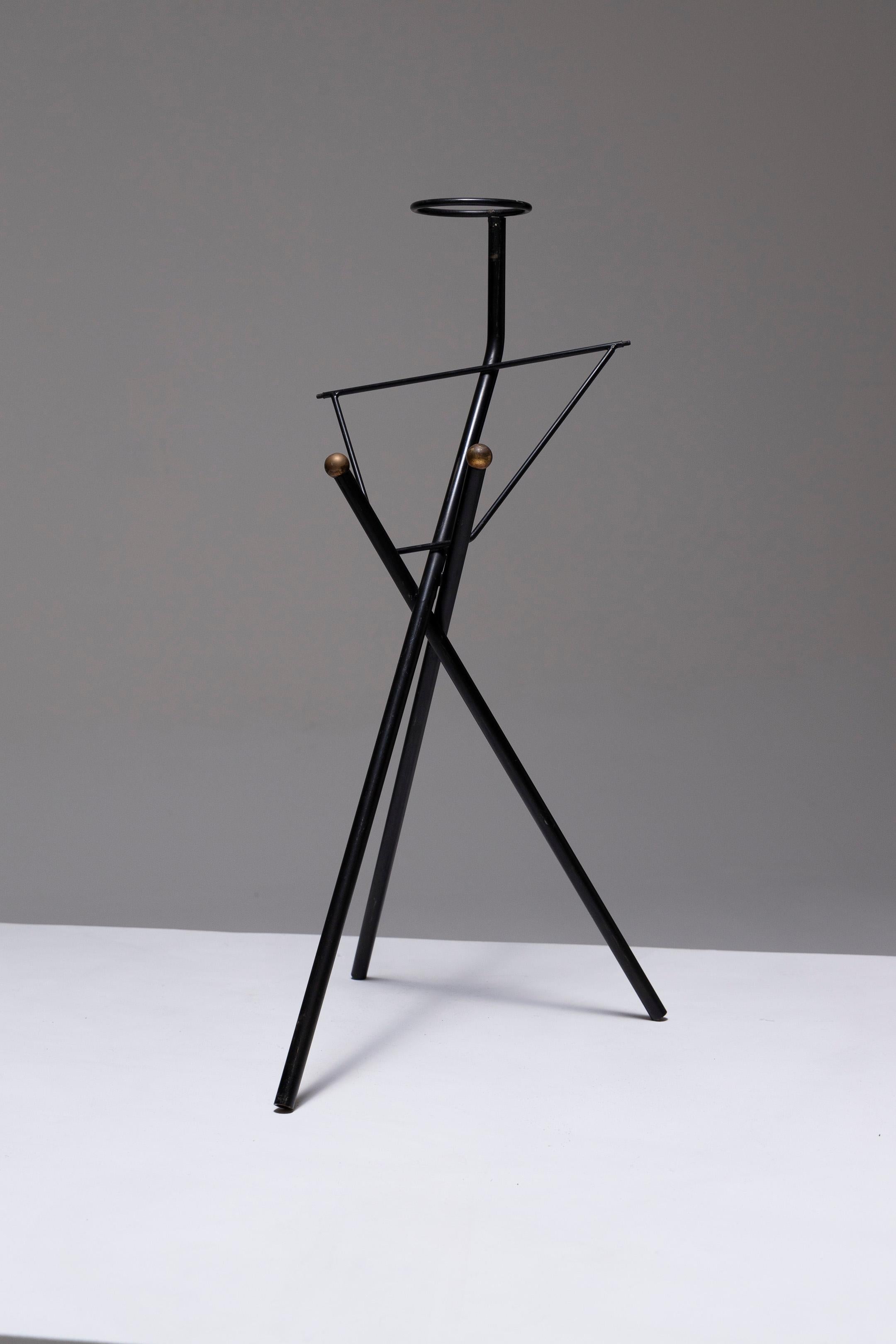 Wrought Iron Ashtray Stand, 1950s 1