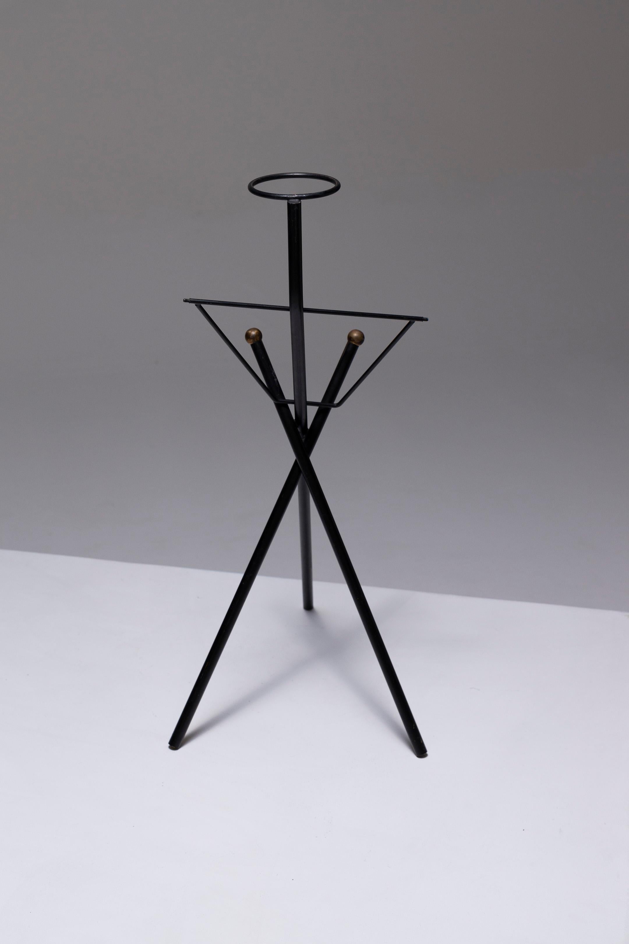 Wrought Iron Ashtray Stand, 1950s 2