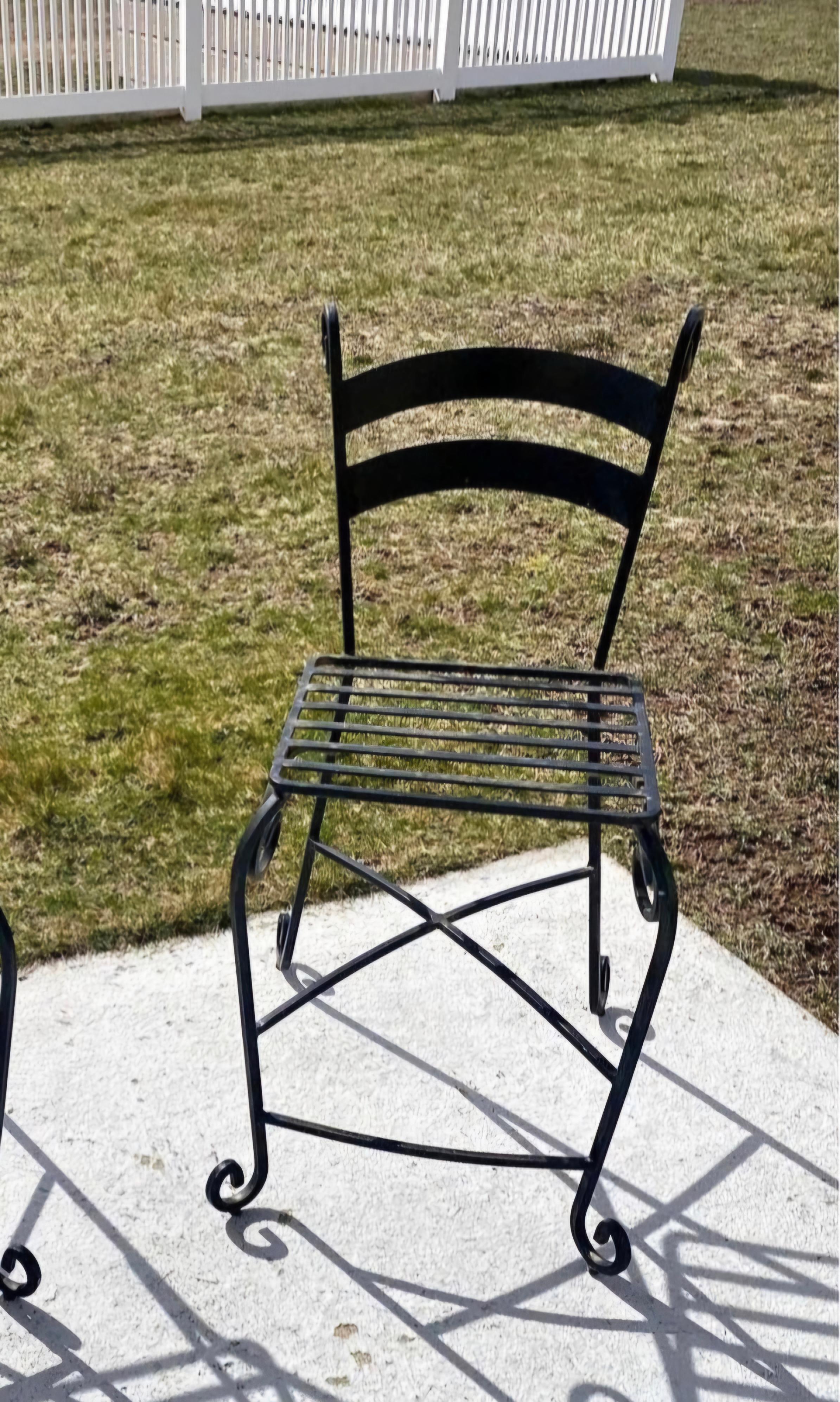 Schmiedeeisen Barhocker Satz von 18 im Zustand „Gut“ im Angebot in Cumberland, RI