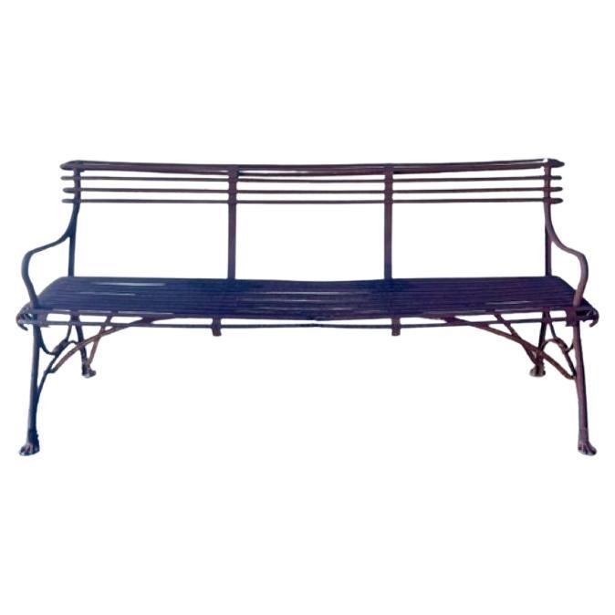Wrought Iron Bench, FR-1172-03 For Sale
