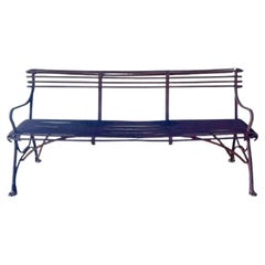 Antique Wrought Iron Bench, FR-1172-03