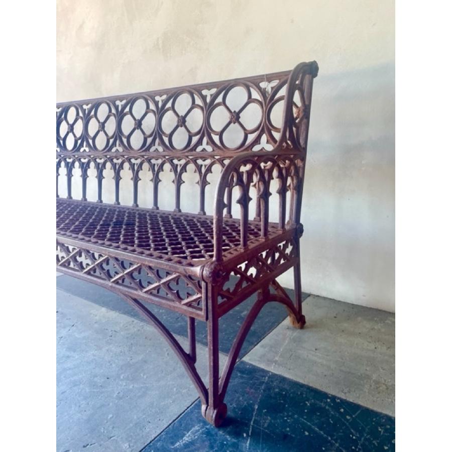 Wrought Iron Bench, FR-1173 For Sale 2