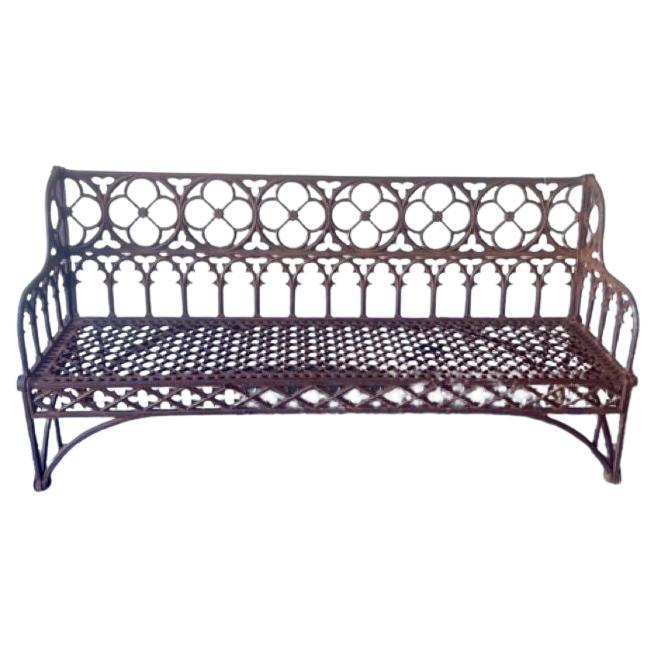 Wrought Iron Bench, FR-1173 For Sale