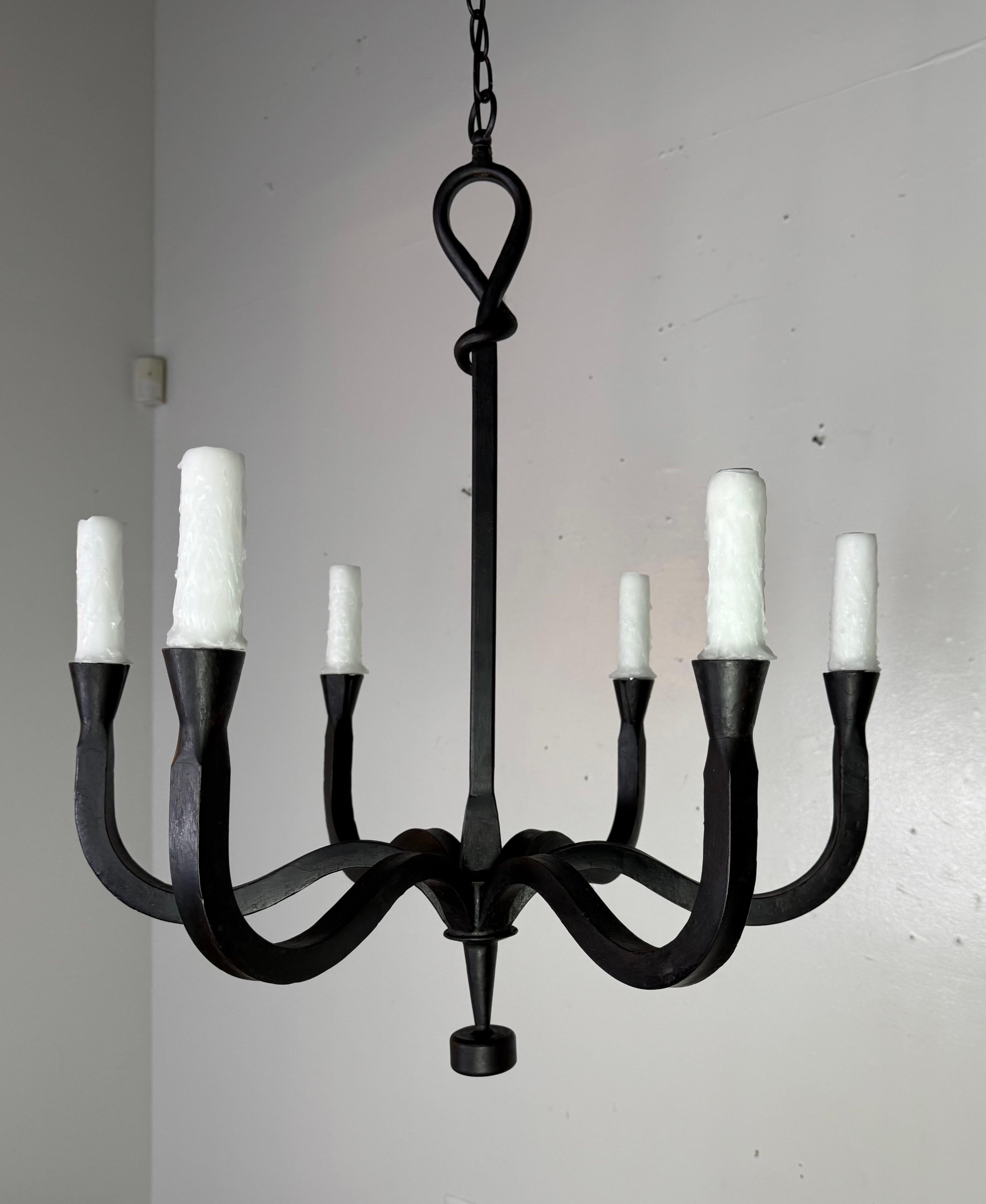 Wrought Iron Benedict Chandelier by Miamar Home For Sale 1