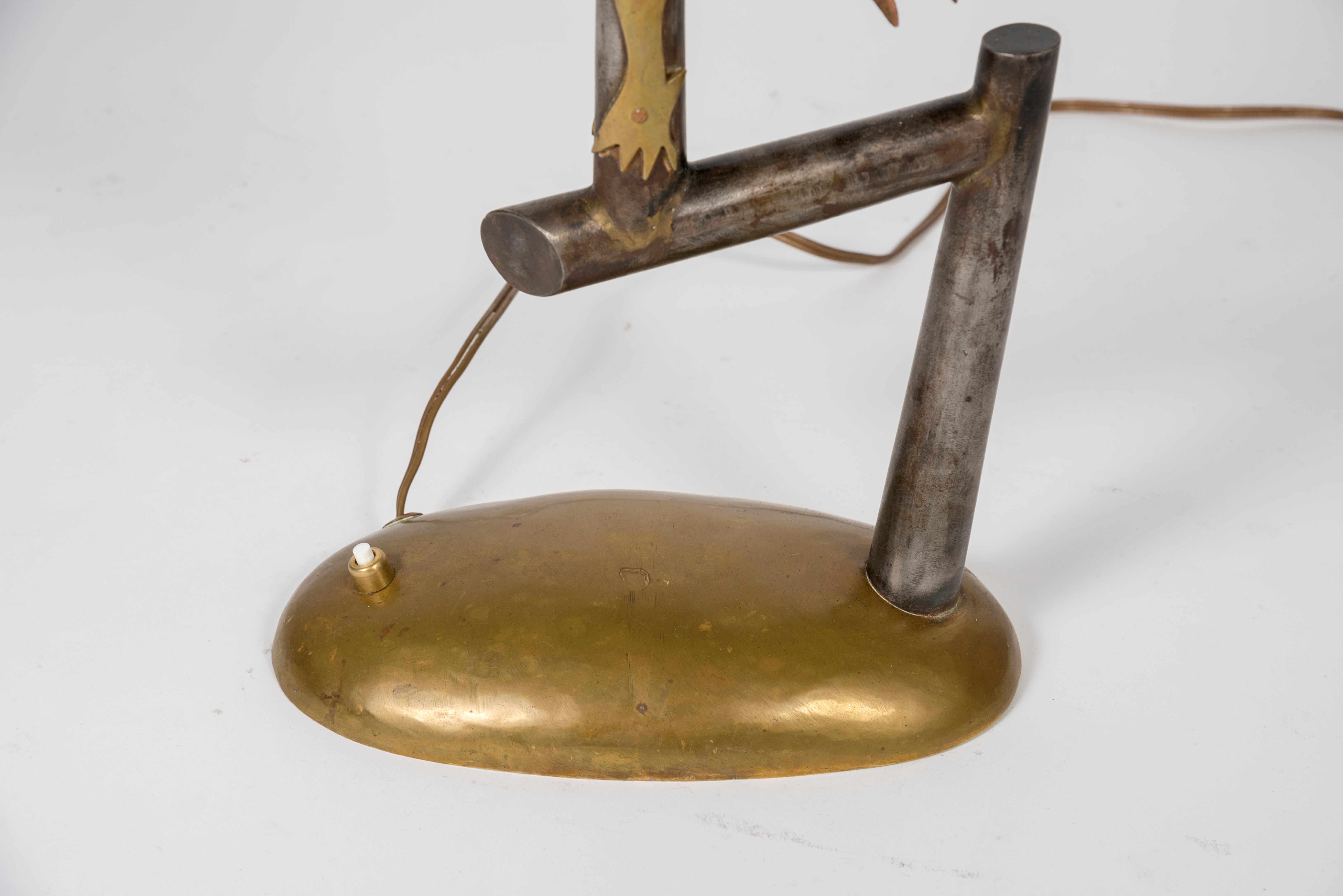 metal bird lamp