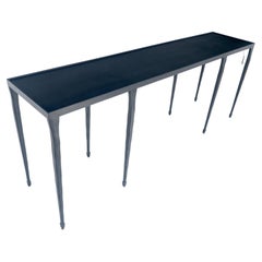 Wrought Iron Blacksmith Work Gallery Top 19x84" Long Console Sofa Table MINT Wrought Iron Blacksmith Work Gallery Top 19x84" Long Console Sofa Table MINT