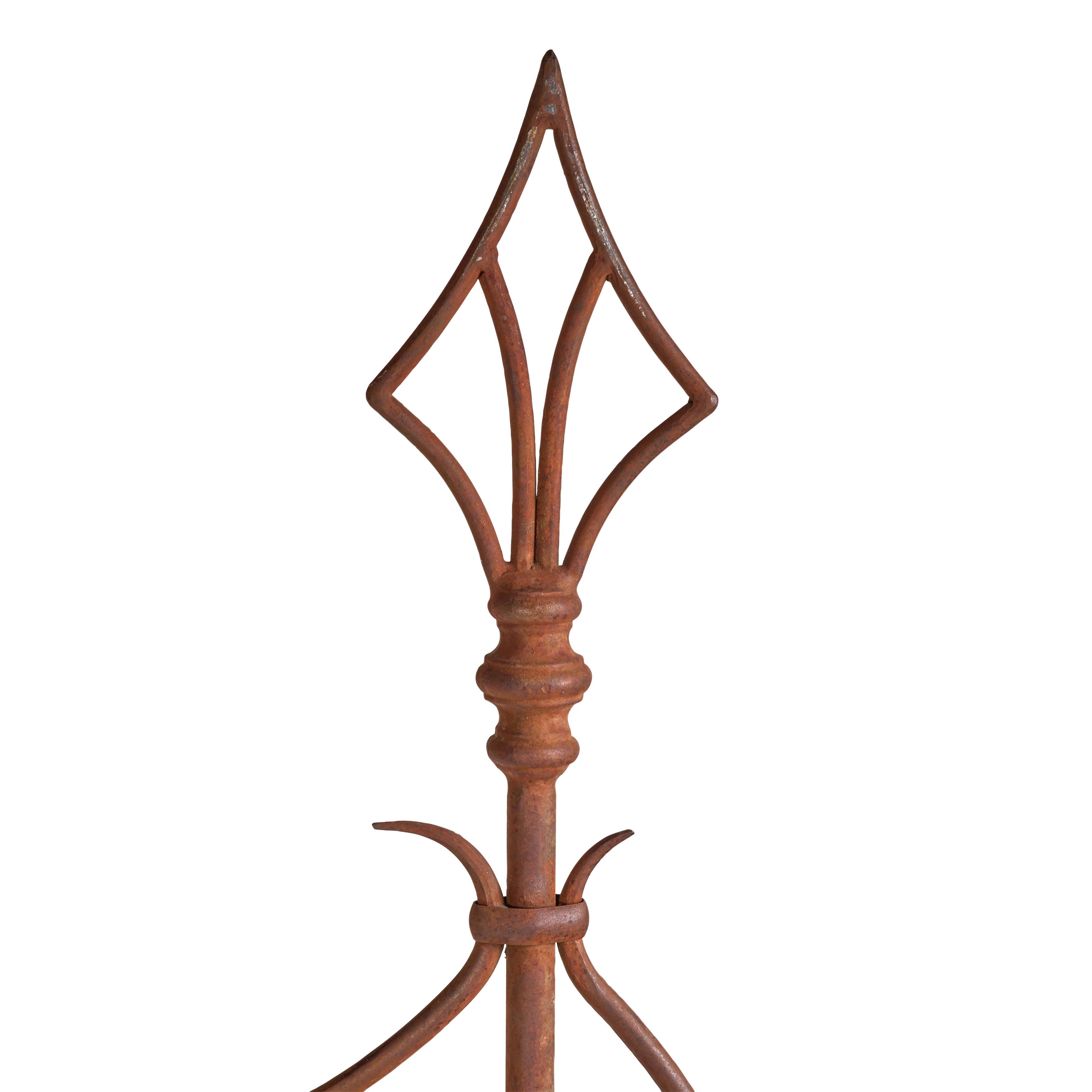 Wrought Iron Bracket with Sign Panel and Grape Design 1