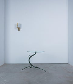 Wrought Iron Branch Table Glass Top, Belgium, circa 1960