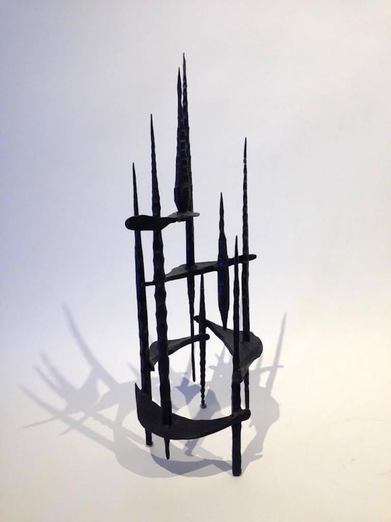 Wrought Iron Brutalist Sculpture by David Palombo In Excellent Condition In Palm Springs, CA